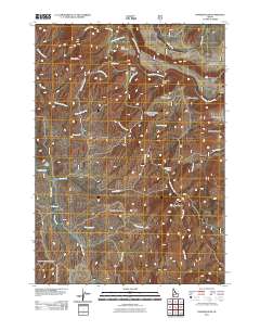 Danskin Peak 2011 topographic map thumbnail
