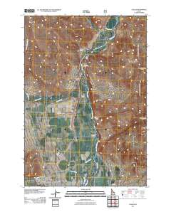 Challis 2011 topographic map thumbnail