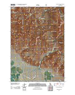 Ennis Gulch 2011 topographic map thumbnail