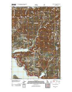 Fernan Lake 2011 topographic map thumbnail