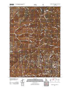 Harris Creek Summit 2011 topographic map thumbnail