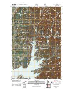 Hayden Lake 2011 topographic map thumbnail