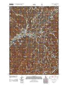 Idaho City 2011 topographic map thumbnail