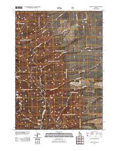 Hartley Peak 2011 topographic map thumbnail