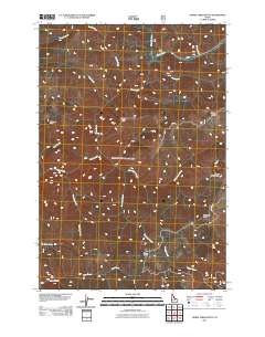 Horse Creek Butte 2011 topographic map thumbnail