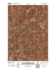 Falconberry Peak 2011 topographic map thumbnail