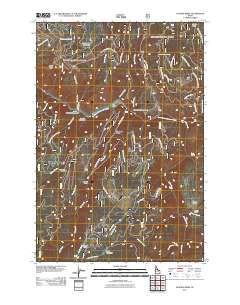 Hungry Ridge 2011 topographic map thumbnail
