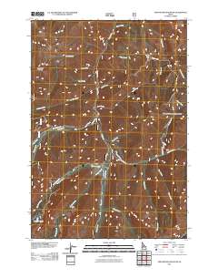 Greyhound Mountain 2011 topographic map thumbnail