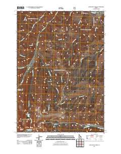 Livingston Creek 2011 topographic map thumbnail