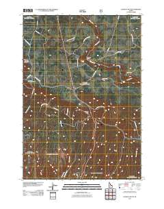 Lookout Butte 2011 topographic map thumbnail