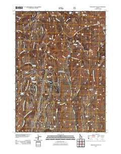 Mahogany Butte 2011 topographic map thumbnail