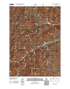 Mahoney Butte 2011 topographic map thumbnail