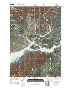 Island Park Dam 2011 topographic map thumbnail