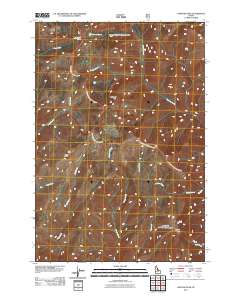 Papoose Peak 2011 topographic map thumbnail