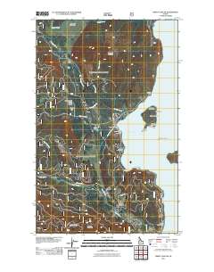 Priest Lake SW 2011 topographic map thumbnail