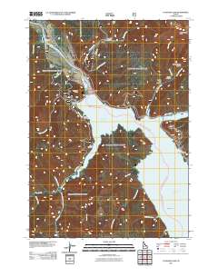 Palisades Dam 2011 topographic map thumbnail