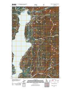 Priest Lake NE 2011 topographic map thumbnail
