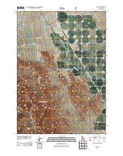 Howe 2011 topographic map thumbnail