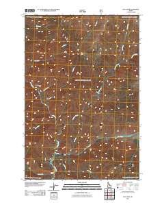 Dog Creek 2011 topographic map thumbnail
