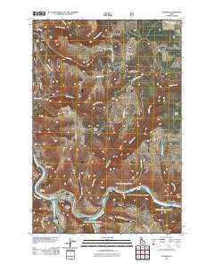 Kooskia 2011 topographic map thumbnail