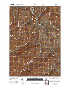 Baugh Creek SW 2011 topographic map thumbnail