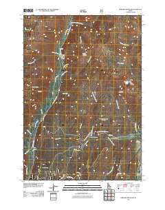 Bernard Mountain 2011 topographic map thumbnail