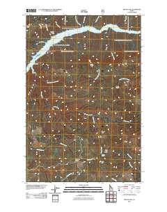 Bertha Hill 2011 topographic map thumbnail