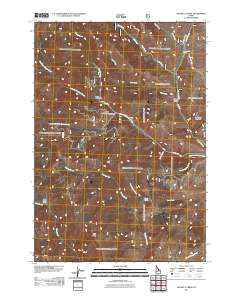 Blowfly Creek 2011 topographic map thumbnail