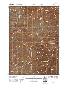 Cartwright Canyon 2011 topographic map thumbnail
