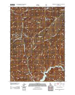 Arrowrock Reservoir NE 2011 topographic map thumbnail