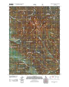 Caribou Mountain 2011 topographic map thumbnail