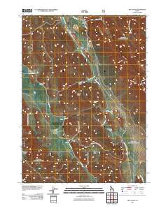 Dry Valley 2011 topographic map thumbnail
