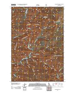 Gardiner Peak 2011 topographic map thumbnail