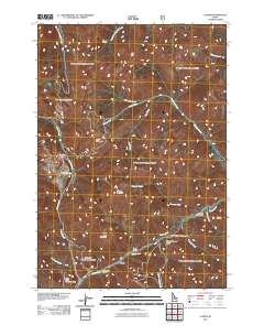Custer 2011 topographic map thumbnail