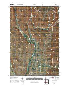Fruitvale 2011 topographic map thumbnail