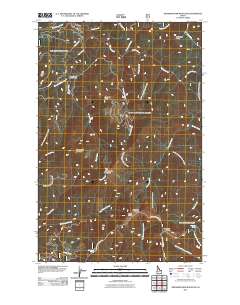 Grandmother Mountain 2011 topographic map thumbnail