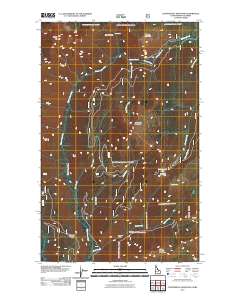 Continental Mountain 2011 topographic map thumbnail