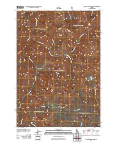 Challis Creek Lakes 2011 topographic map thumbnail