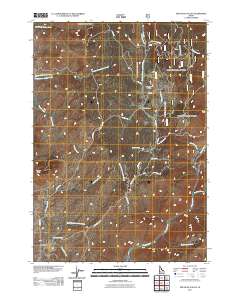 Dry Buck Valley 2011 topographic map thumbnail