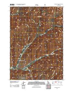 Hyndman Peak 2011 topographic map thumbnail