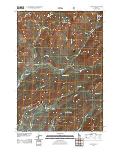 Langer Peak 2011 topographic map thumbnail