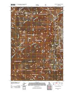 Heavens Gate 2011 topographic map thumbnail