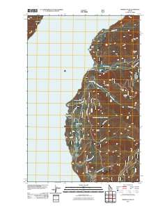 Minerva Peak 2011 topographic map thumbnail