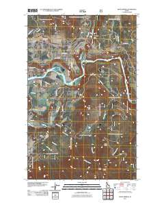 Moyie Springs 2011 topographic map thumbnail
