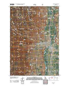 Salmon 2011 topographic map thumbnail