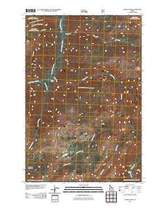 Wahoo Peak 2011 topographic map thumbnail
