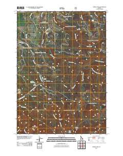 Temple Peak 2011 topographic map thumbnail