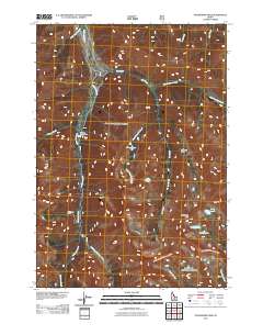 Standhope Peak 2011 topographic map thumbnail