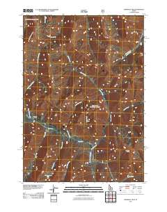 Marshall Peak 2011 topographic map thumbnail