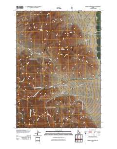 Hawley Mountain 2011 topographic map thumbnail